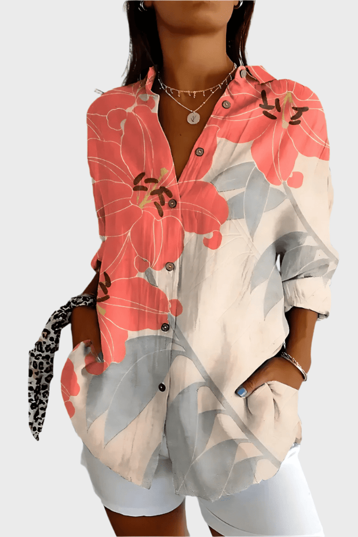 Rosa | camicia floreale