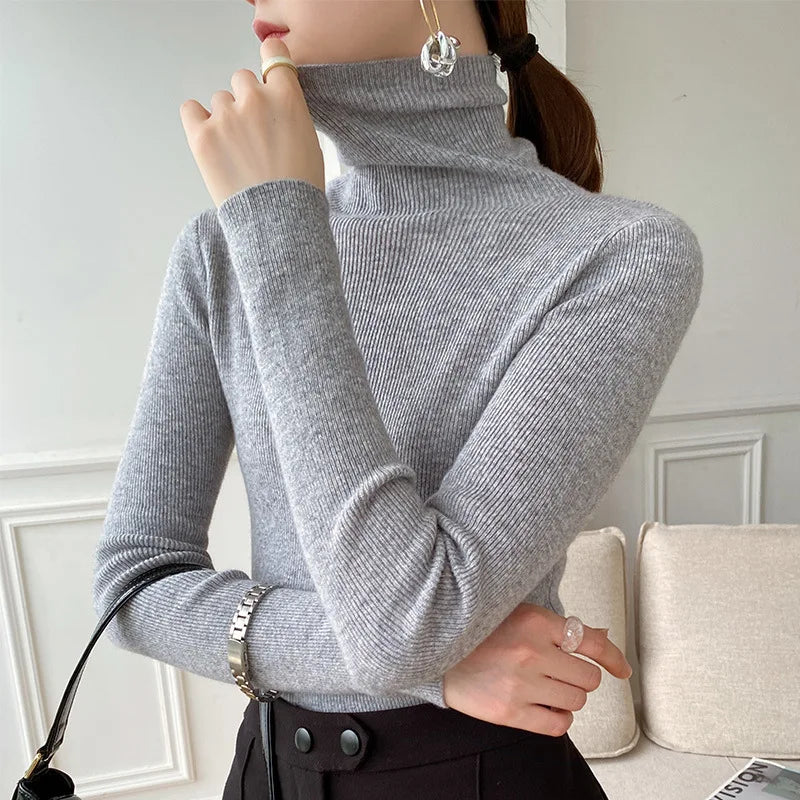 Gemma | maglione collo alto donna in cashmere – dolcevita morbido invernale