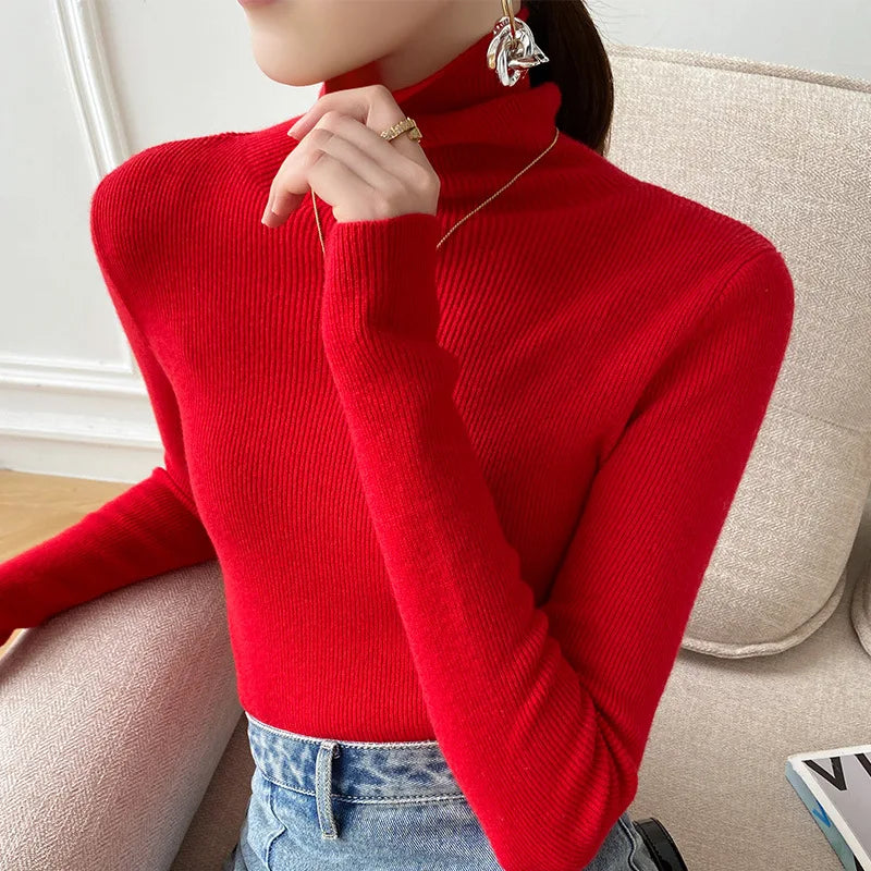 Gemma | maglione collo alto donna in cashmere – dolcevita morbido invernale