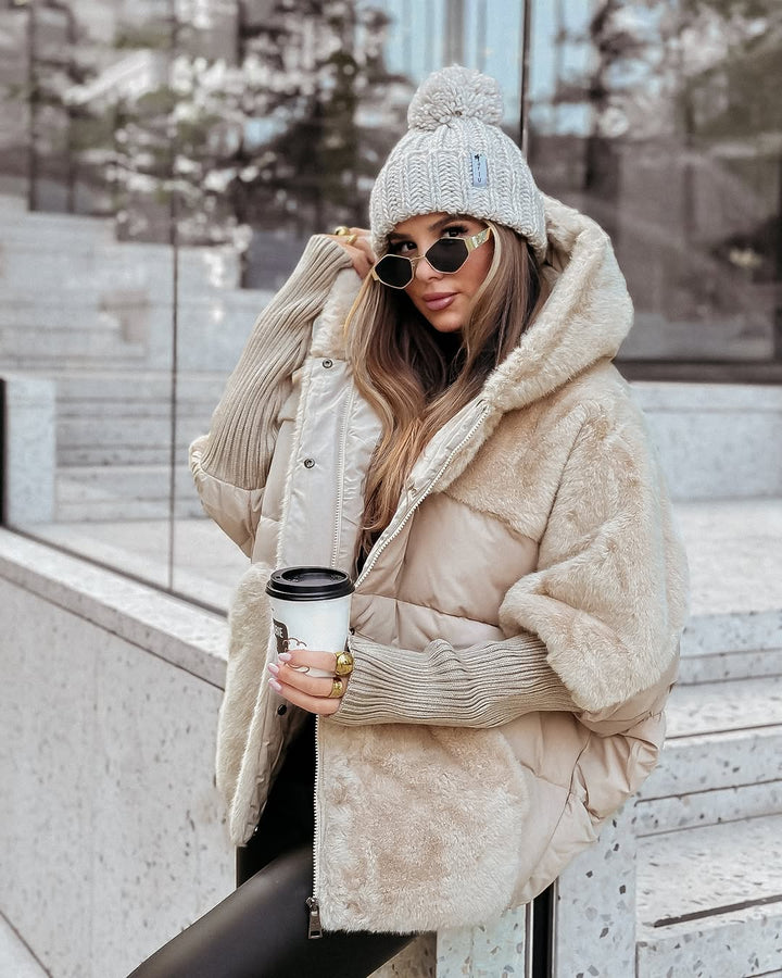 Rosella – piumino donna oversize effetto montone