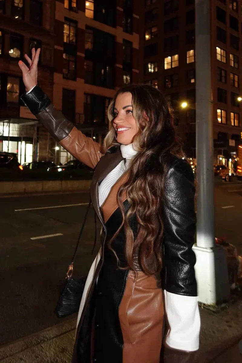 Solveig | trench coat patchwork