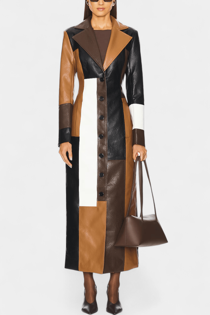 Solveig | trench coat patchwork