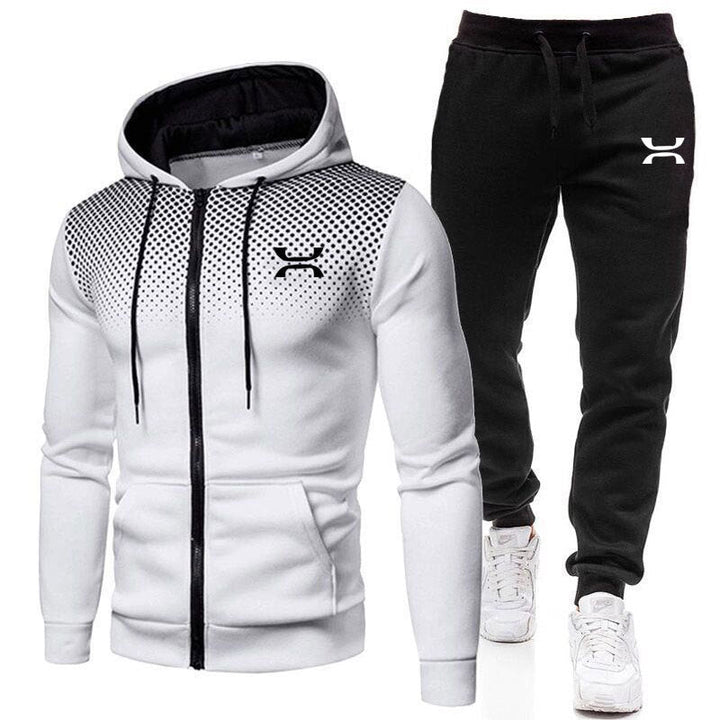 Tuta uomo felpa con zip e cappuccio e jogger – Mattia