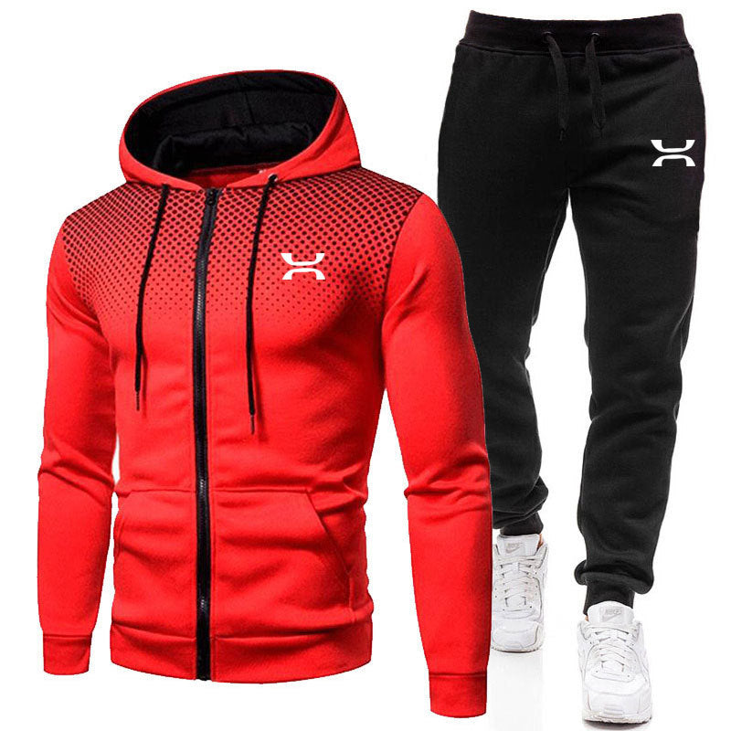 Tuta uomo felpa con zip e cappuccio e jogger – Mattia