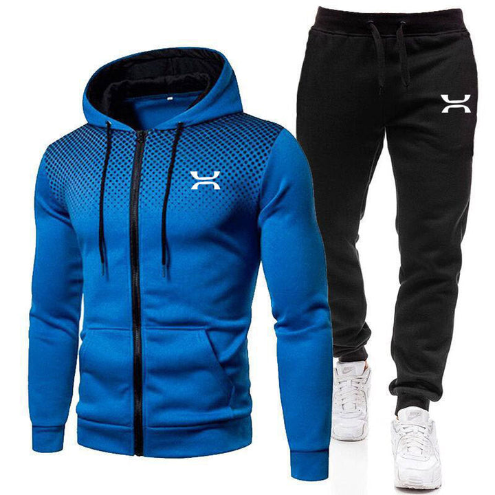 Tuta uomo felpa con zip e cappuccio e jogger – Mattia
