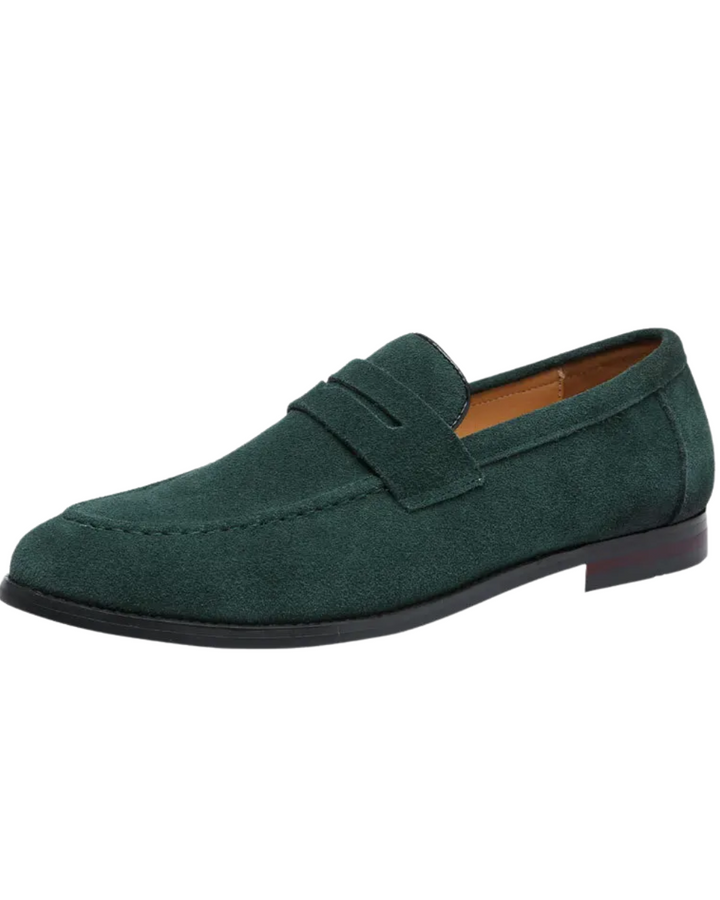 Mocassini estivi in pelle suede