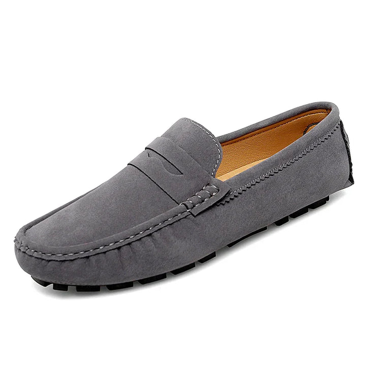 Suedesko båd loafers