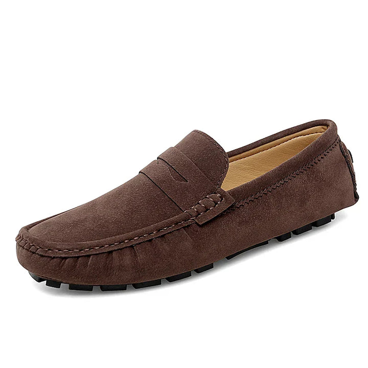 Suedesko båd loafers