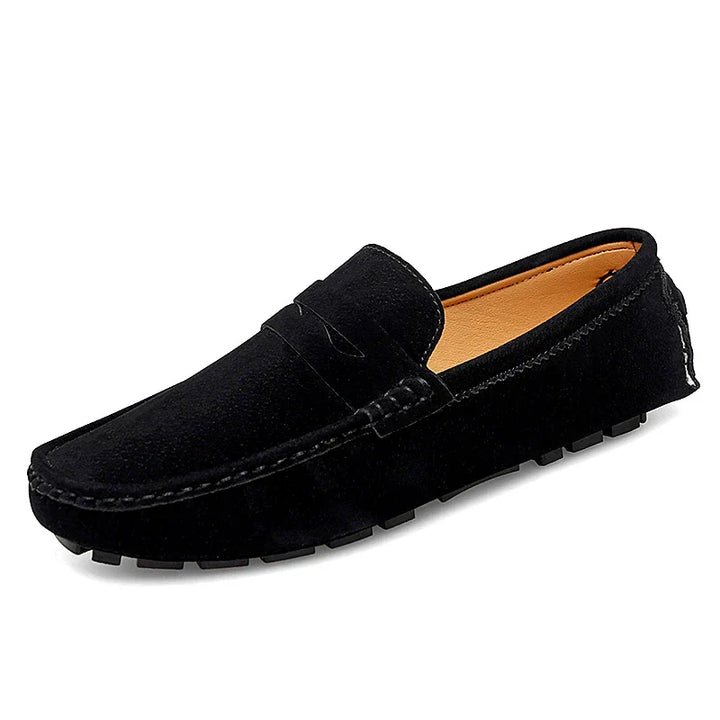 Suedesko båd loafers