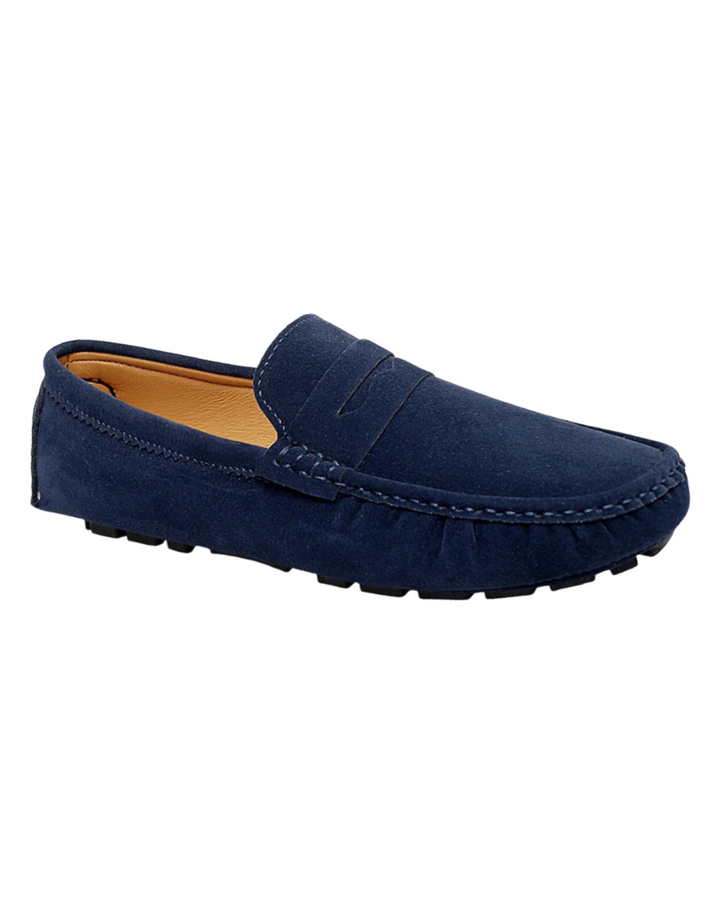 Suedesko båd loafers