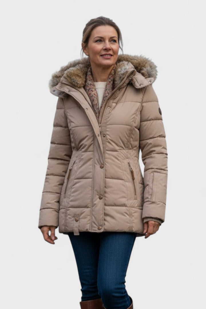 Thilde | cappotto con morbido rivestimento in pelliccia