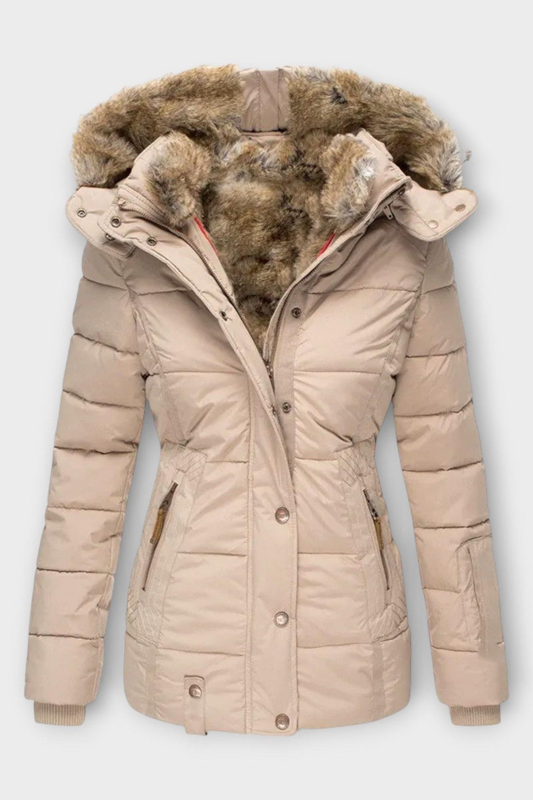 Thilde | cappotto con morbido rivestimento in pelliccia