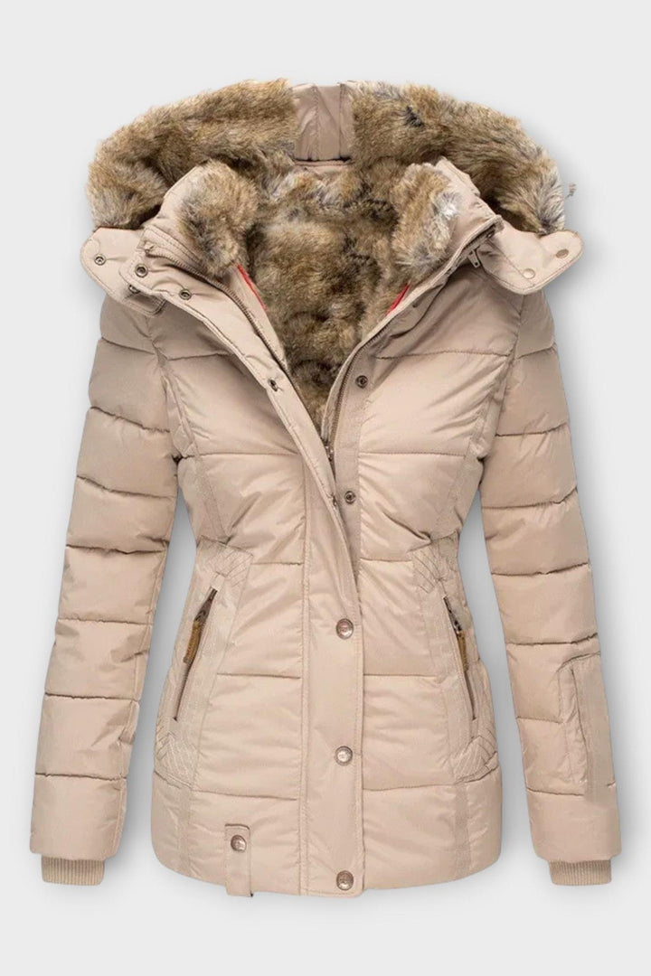 Thilde | cappotto con morbido rivestimento in pelliccia