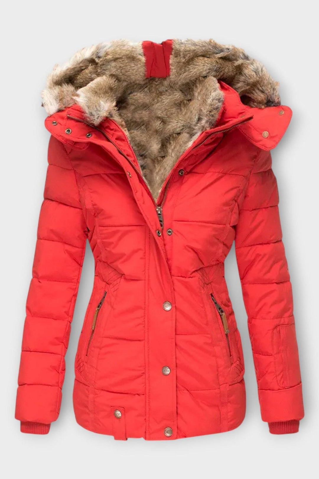 Thilde | cappotto con morbido rivestimento in pelliccia