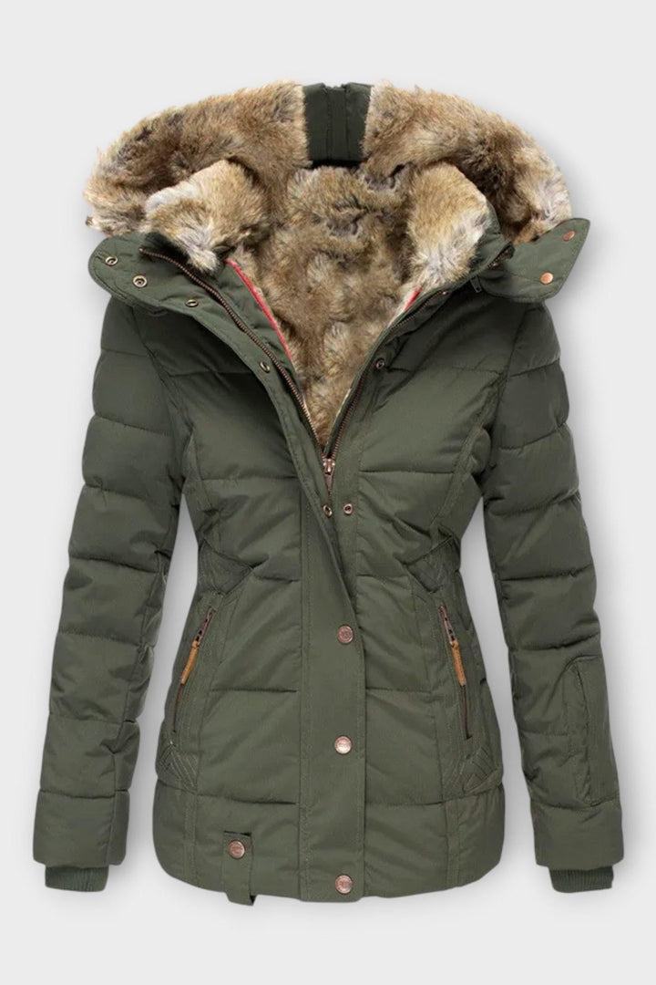 Thilde | cappotto con morbido rivestimento in pelliccia