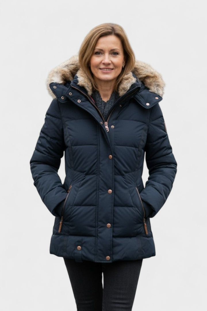 Thilde | cappotto con morbido rivestimento in pelliccia