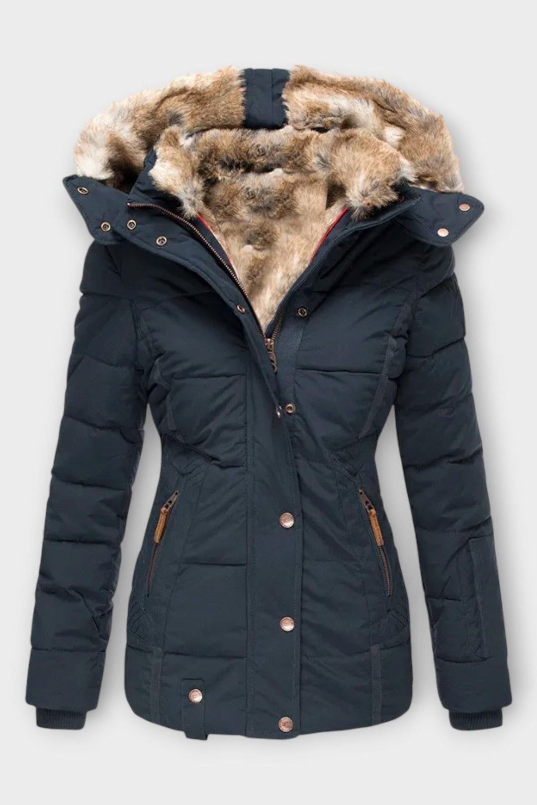 Thilde | cappotto con morbido rivestimento in pelliccia