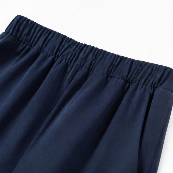 Isabella | tailleur pantalone donna con sovrapposizione – completo elegante gamba larga