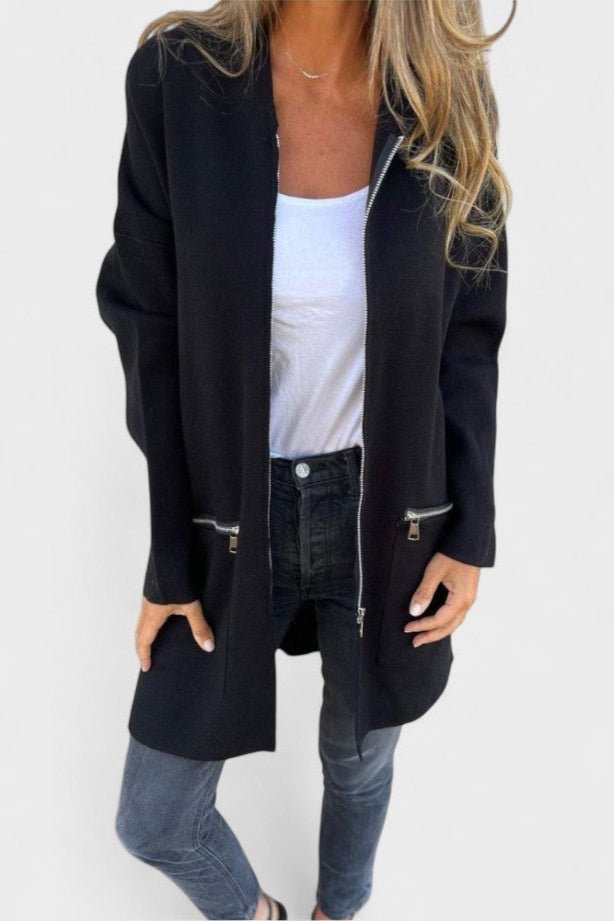 Veslina | elegante giacca a maglia per strati