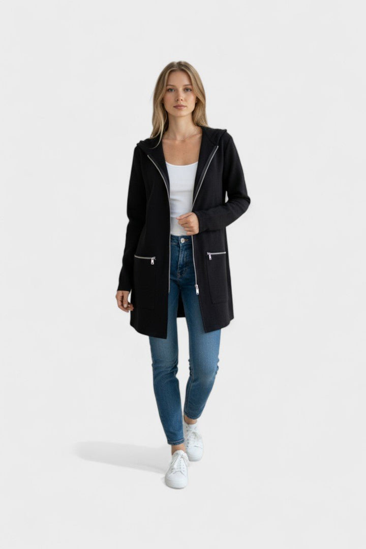 Veslina | elegante giacca a maglia per strati