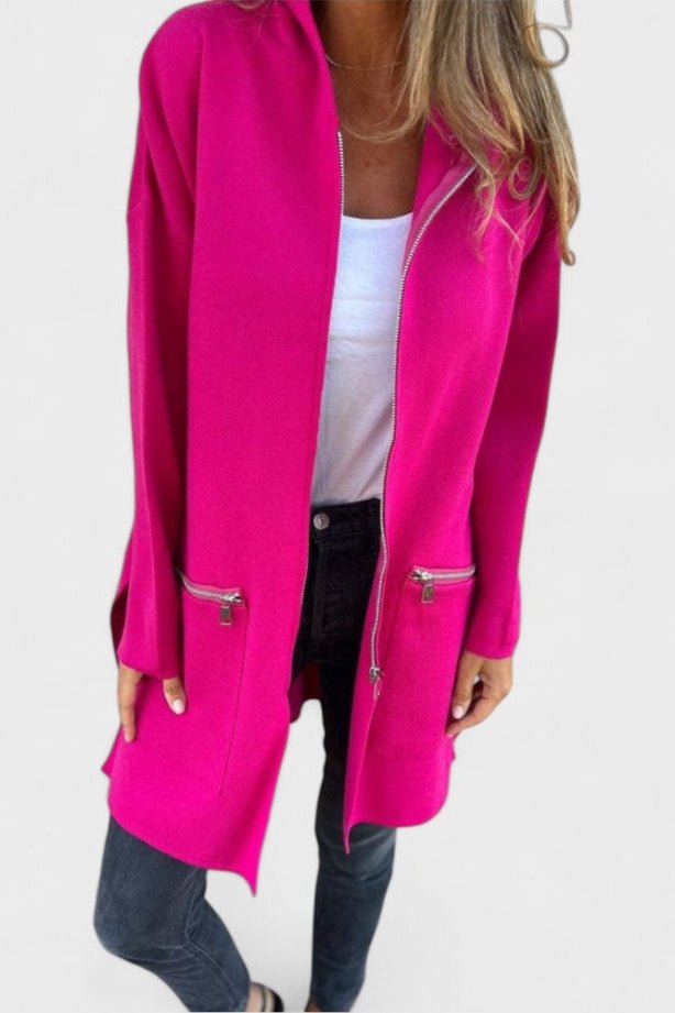 Veslina | elegante giacca a maglia per strati