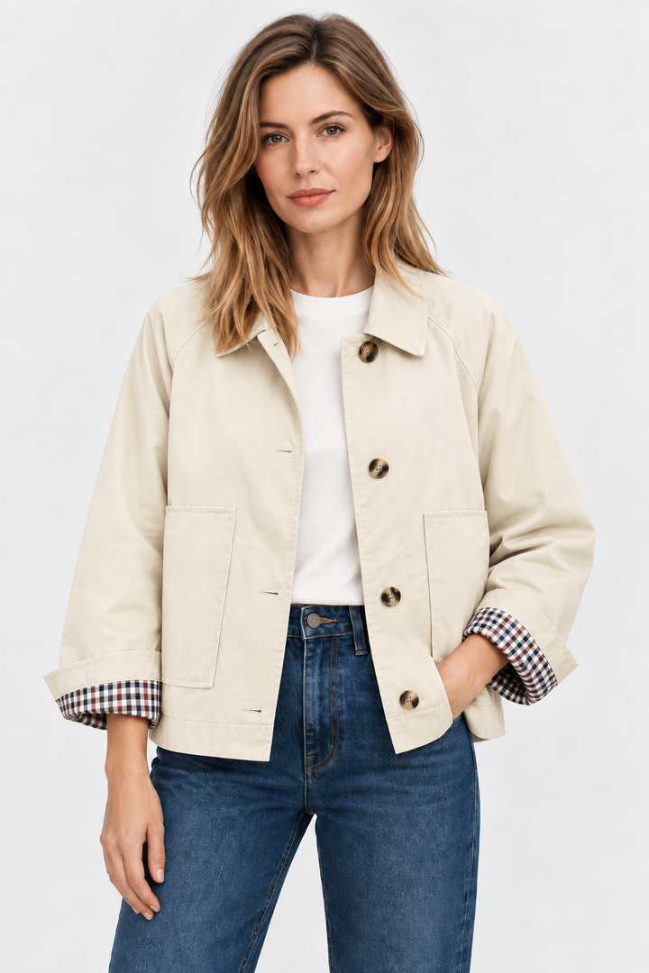 Margherita | giacca corta in gabardine