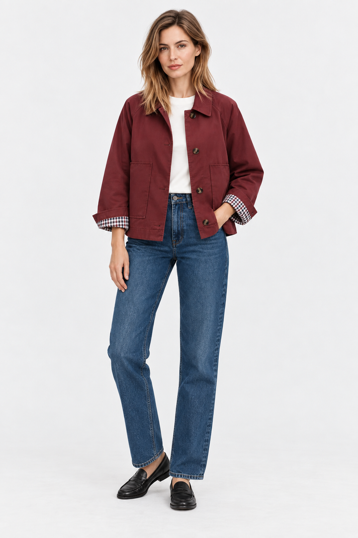 Margherita | giacca corta in gabardine