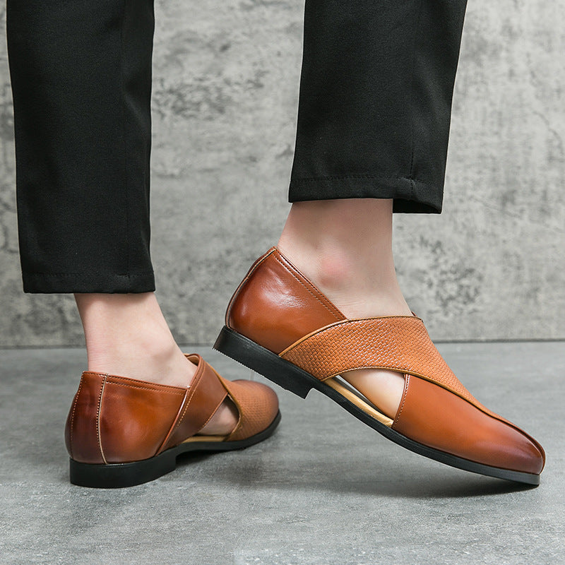 Mocassini vintage in pelle