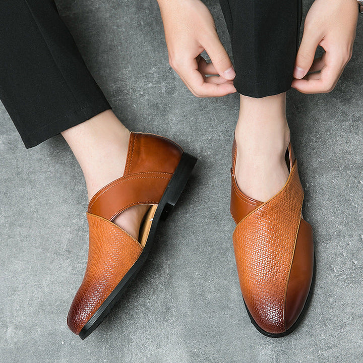 Mocassini vintage in pelle