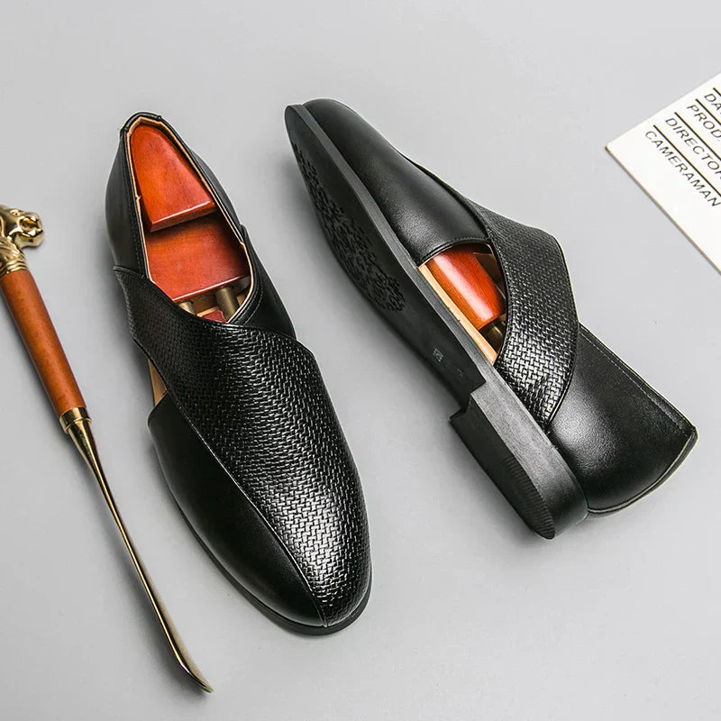 Mocassini vintage in pelle