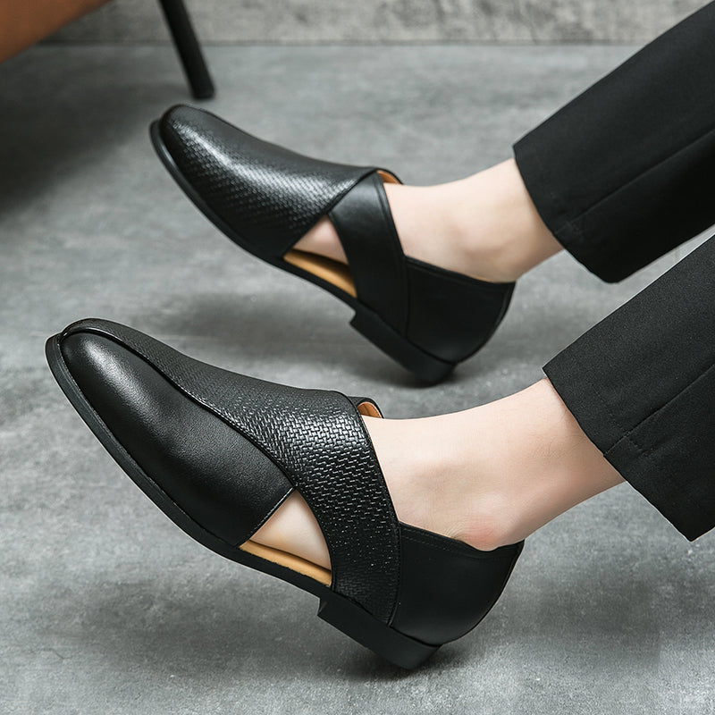 Mocassini vintage in pelle