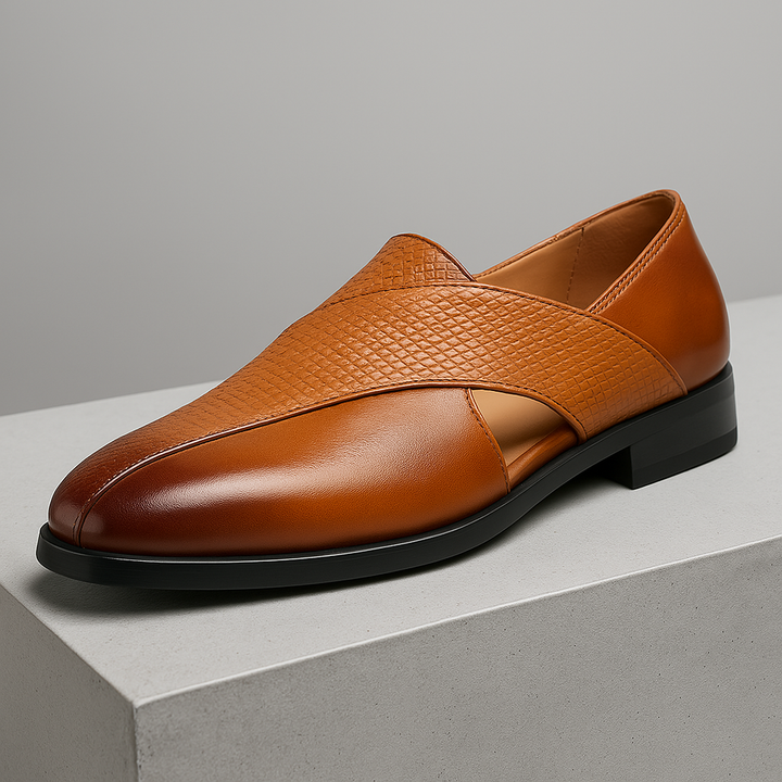 Mocassini vintage in pelle