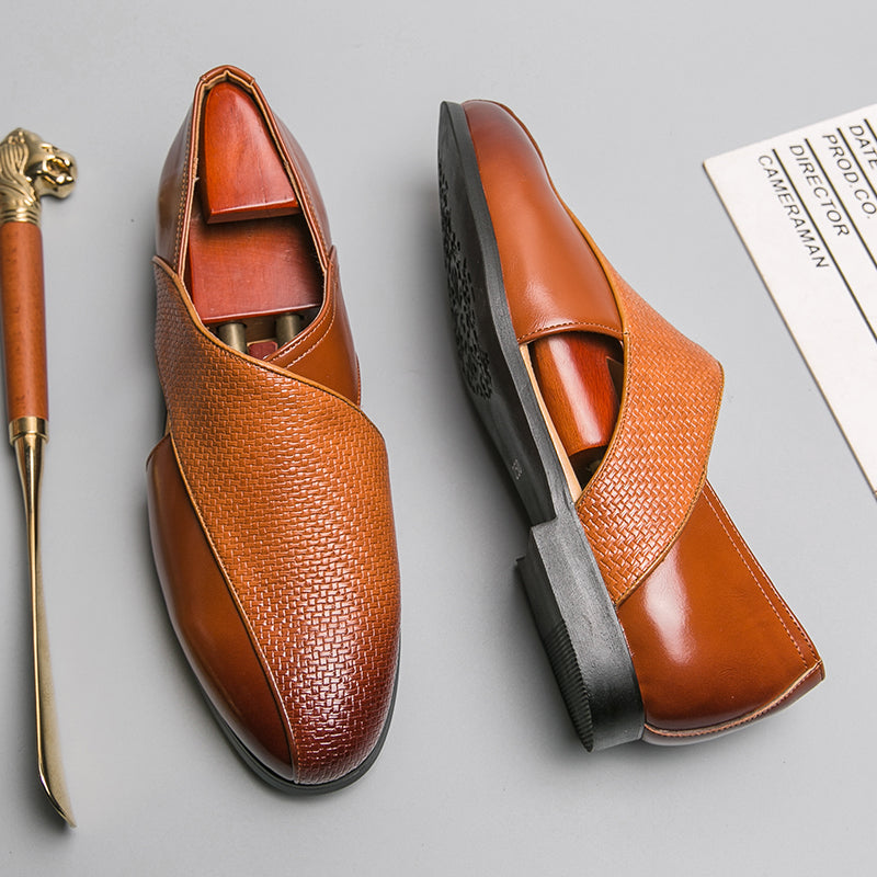 Mocassini vintage in pelle