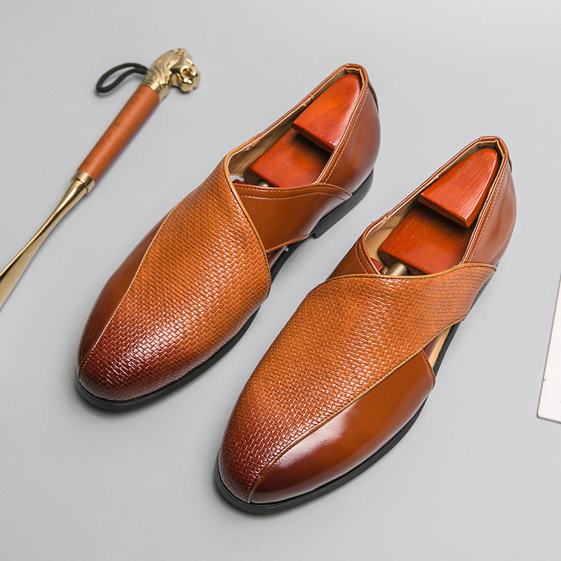 Mocassini vintage in pelle