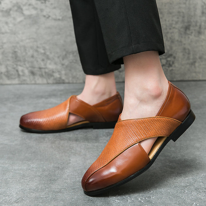 Mocassini vintage in pelle