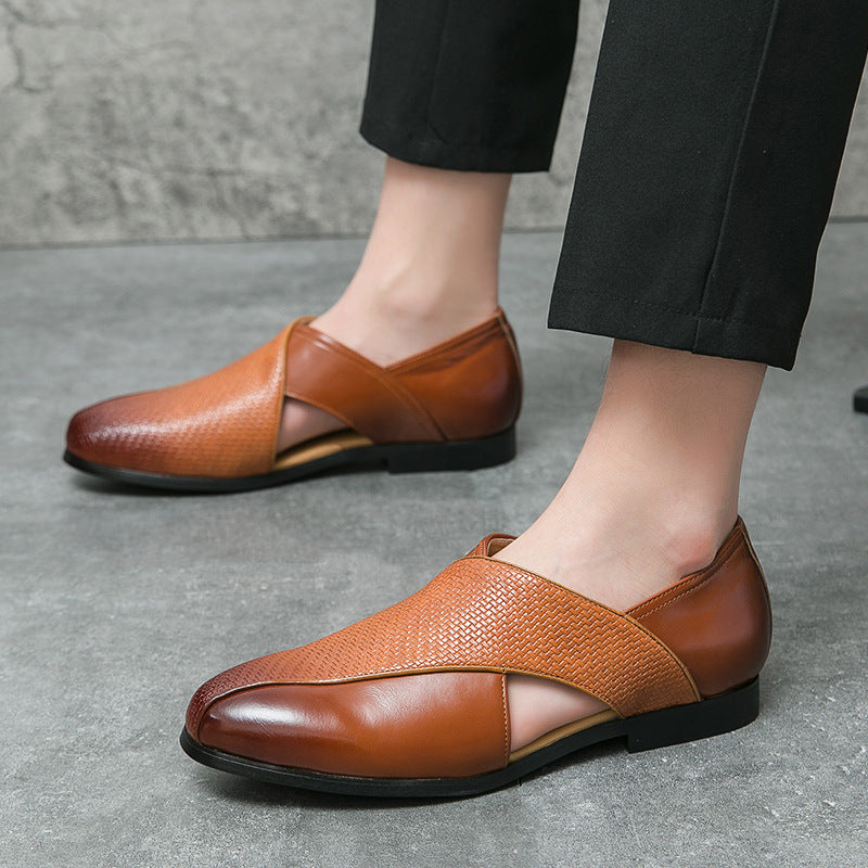 Mocassini vintage in pelle