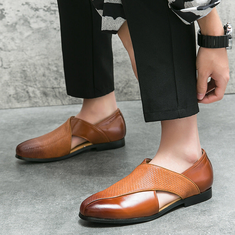 Mocassini vintage in pelle