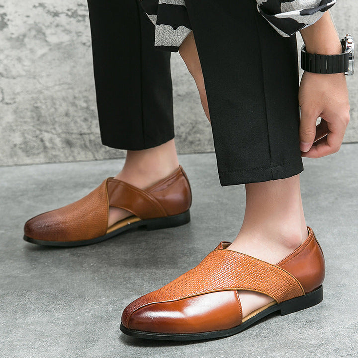 Mocassini vintage in pelle