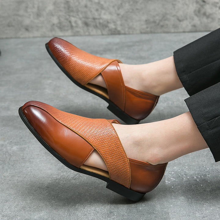 Mocassini vintage in pelle