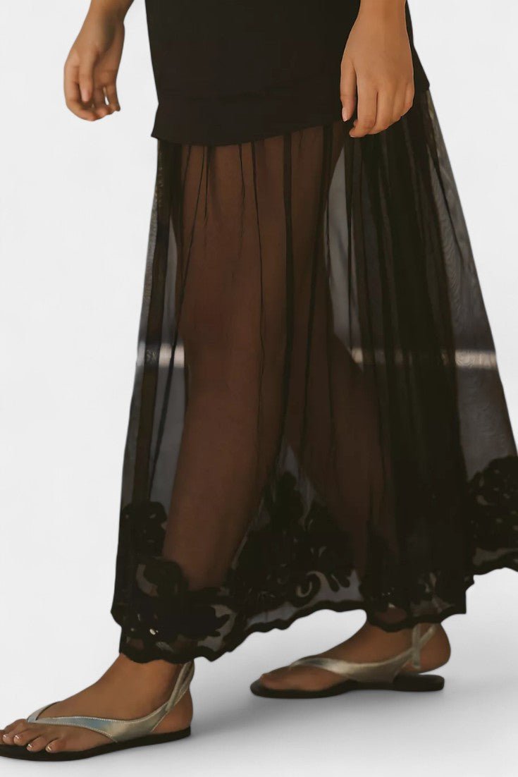 Viola | abito trasparente