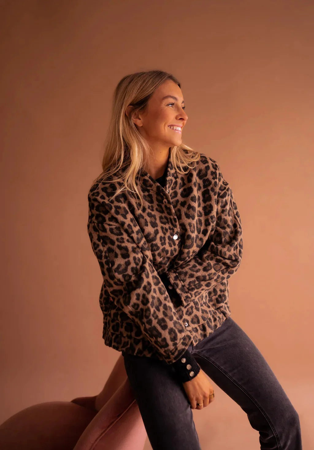 Alba – giacca bomber donna leopardata
