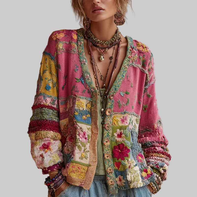 Agata | cardigan ricamato boho