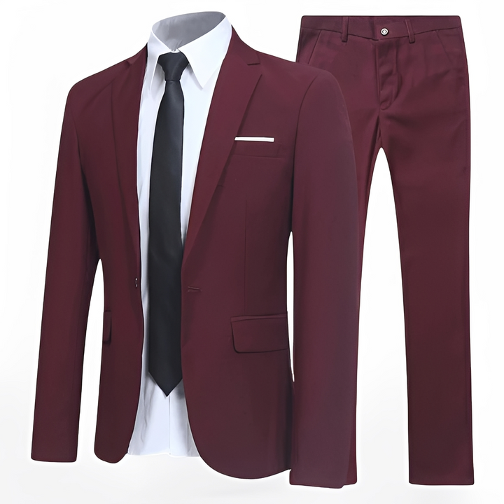 Completo uomo elegante slim fit giacca e pantaloni – Alfredo