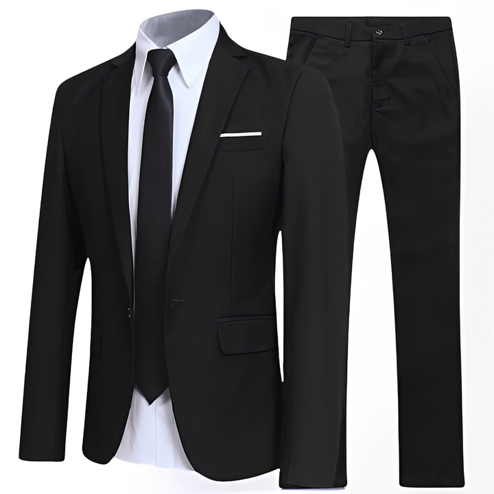 Completo uomo elegante slim fit giacca e pantaloni – Alfredo