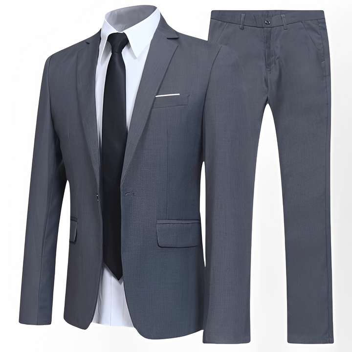 Completo uomo elegante slim fit giacca e pantaloni – Alfredo