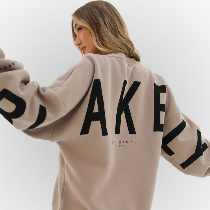 Perla – maglione donna stampato girocollo