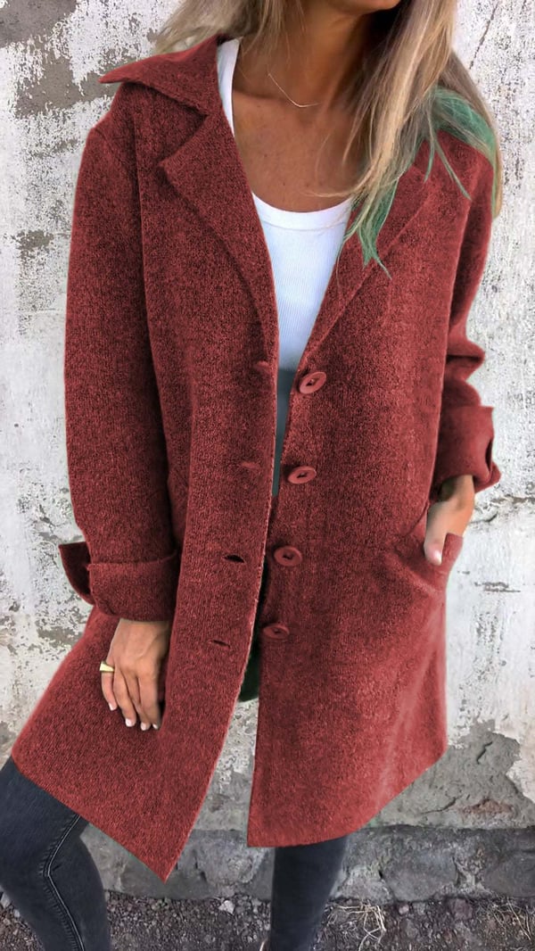Ada | cappotto lungo monopetto