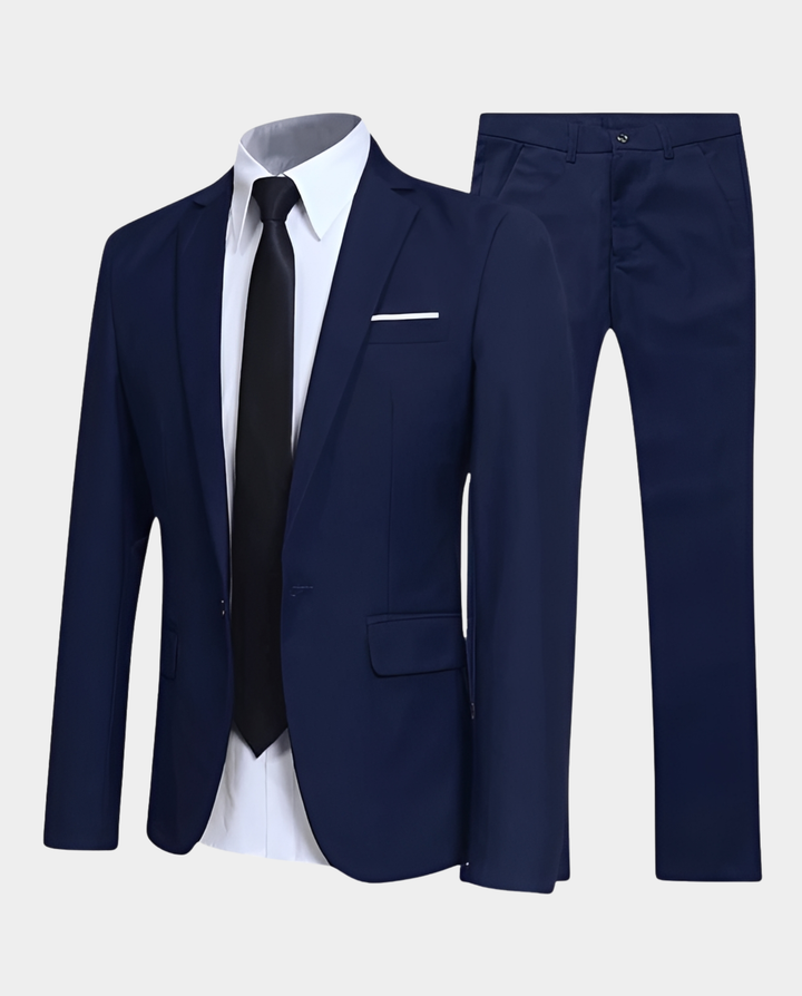Completo uomo elegante slim fit giacca e pantaloni – Alfredo