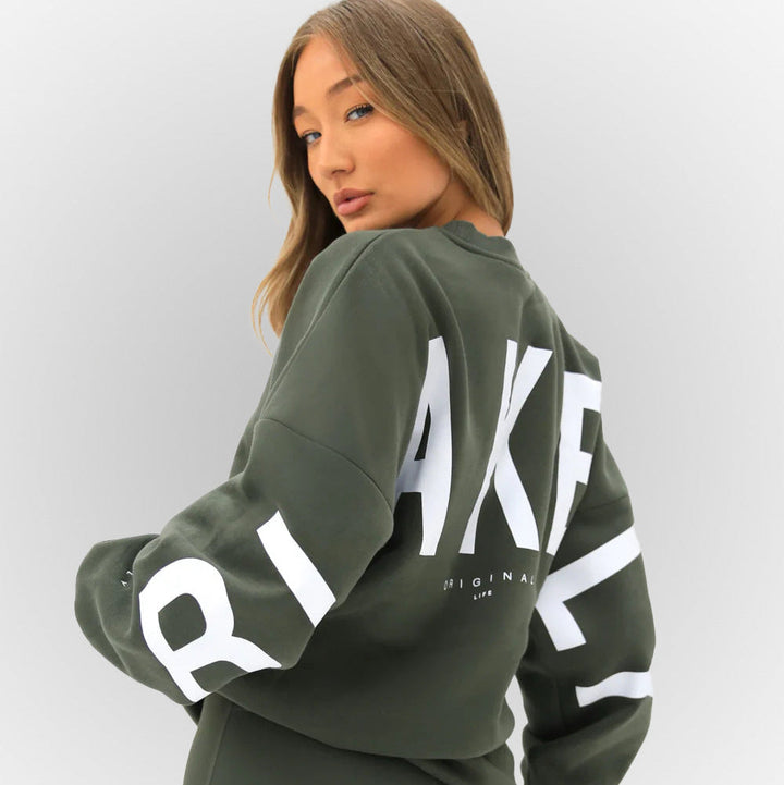 Perla – maglione donna stampato girocollo