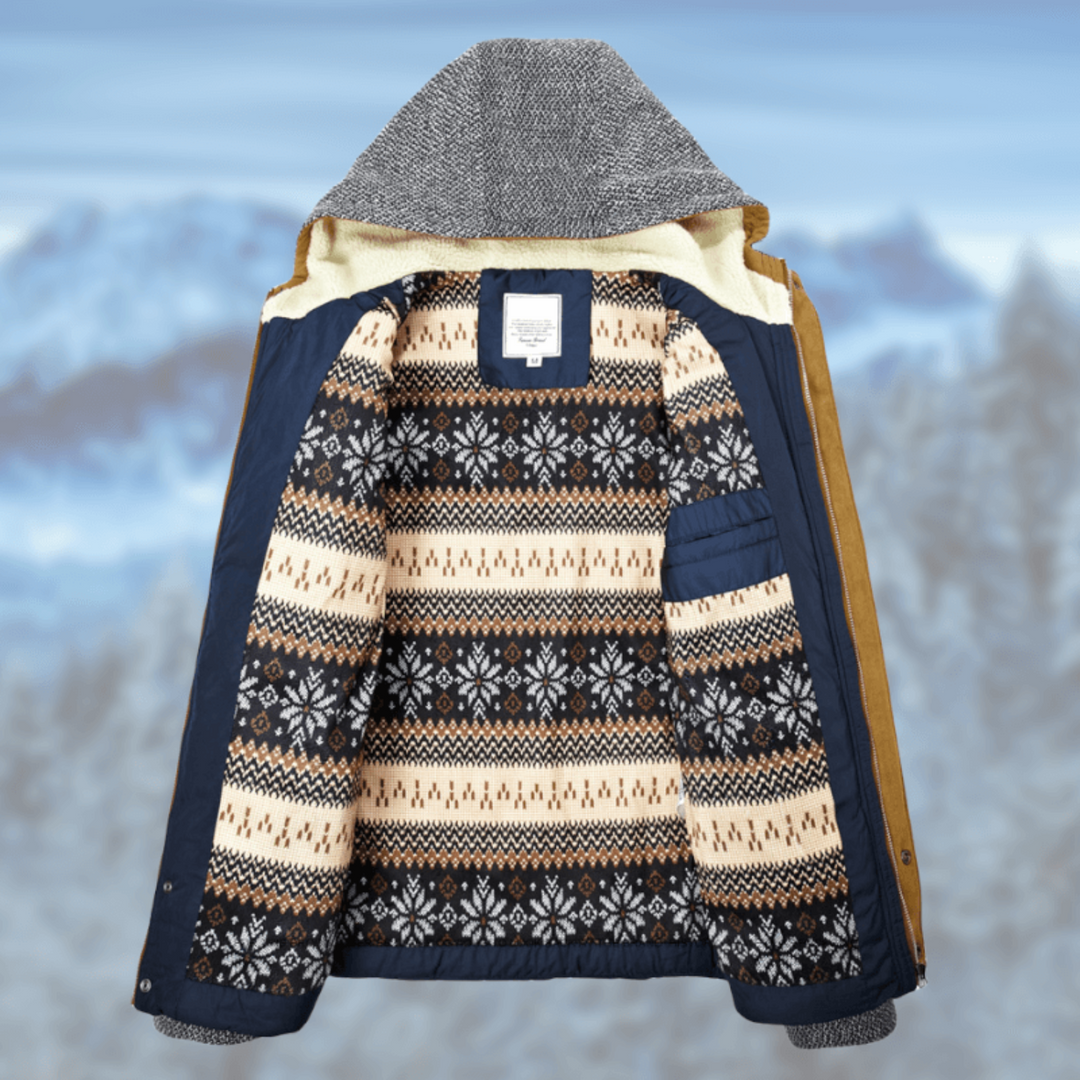 Piumino uomo con cappuccio – Lino